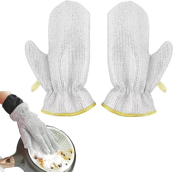 🧤 Wire Dishwashing Gloves–Heavy-Duty Cleaning +Hand Protection (Buy 1 Get 1 Free)