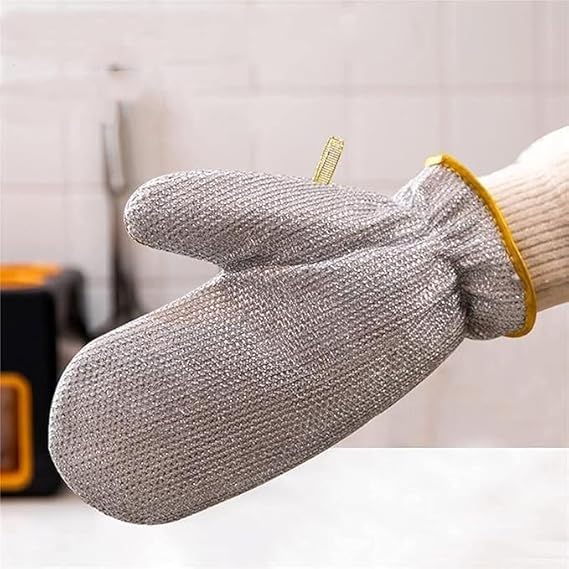 🧤 Wire Dishwashing Gloves–Heavy-Duty Cleaning +Hand Protection (Buy 1 Get 1 Free)