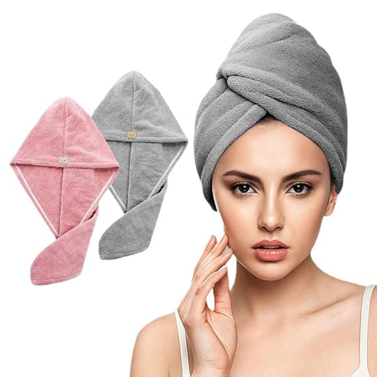 🌸 Hair Towel Wrap – Super Absorbent Microfiber Towel