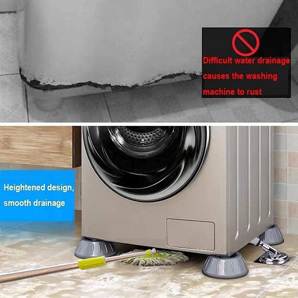 Anti Vibration Pad-Anti-vibration Pads For Washing Machine - 4 Pcs Shock Proof Feet For Washer ? Dryer, Great For Home, Laundry Room, Kitchen, Washer, Dryer, Table, Chair, Sofa, Bed (4 Units)