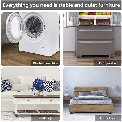 Anti Vibration Pad-Anti-vibration Pads For Washing Machine - 4 Pcs Shock Proof Feet For Washer ? Dryer, Great For Home, Laundry Room, Kitchen, Washer, Dryer, Table, Chair, Sofa, Bed (4 Units)