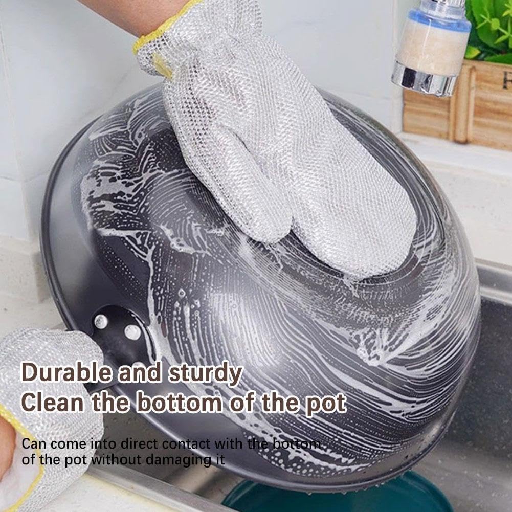 🧤 Wire Dishwashing Gloves–Heavy-Duty Cleaning +Hand Protection (Buy 1 Get 1 Free)