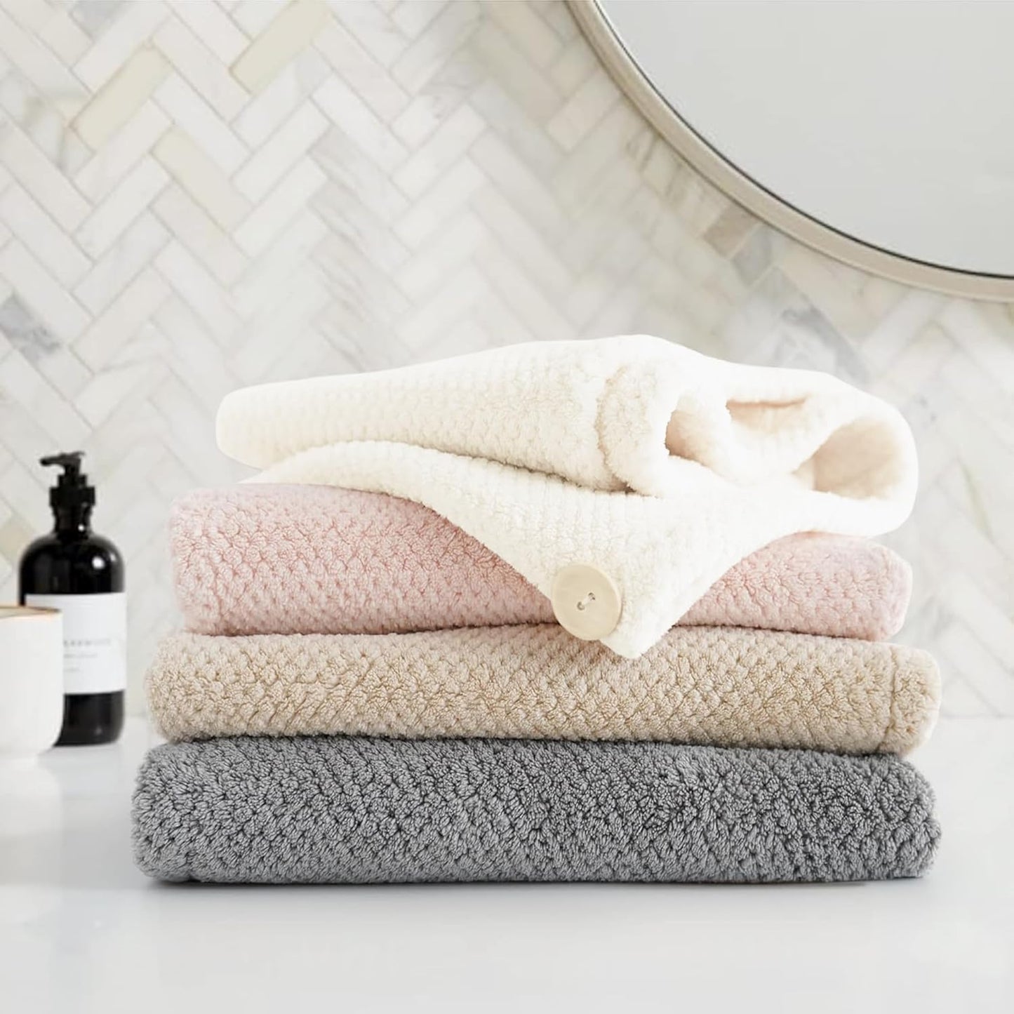 🌸 Hair Towel Wrap – Super Absorbent Microfiber Towel