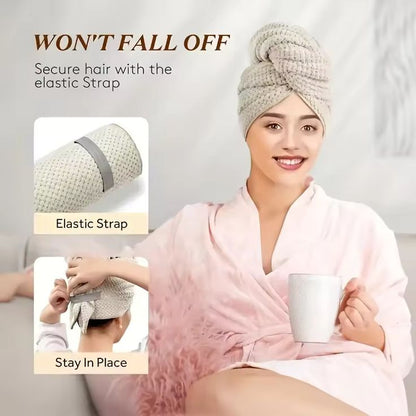 🌸 Hair Towel Wrap – Super Absorbent Microfiber Towel