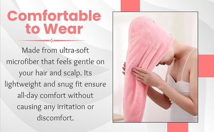 🌸 Hair Towel Wrap – Super Absorbent Microfiber Towel